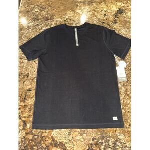 VUORI Tuvalu Tee Men's size MED NWT Men's Cotton Tee black Crew Neck T-Shirt